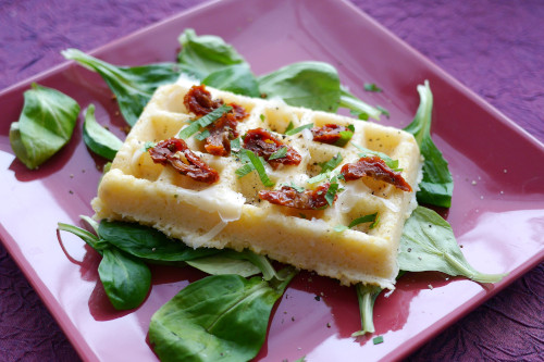 gaufre polenta - votre dieteticienne - valerie coureau